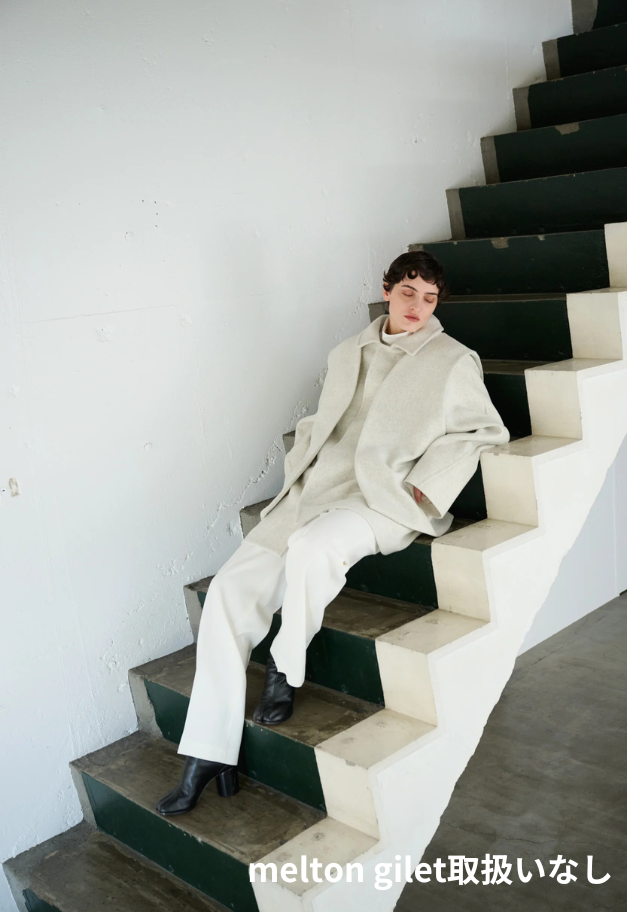 Nicolas Jenson LAMS WOOL MELTON RAGLAN CAR COAT