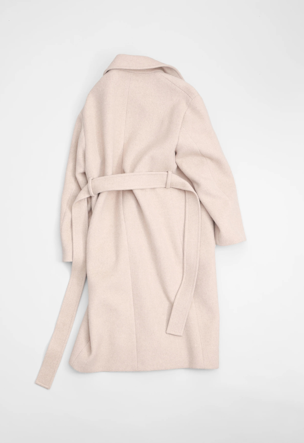 Nicolas Jenson LAMBS WOOL MELTON BIG COLLAR W COAT