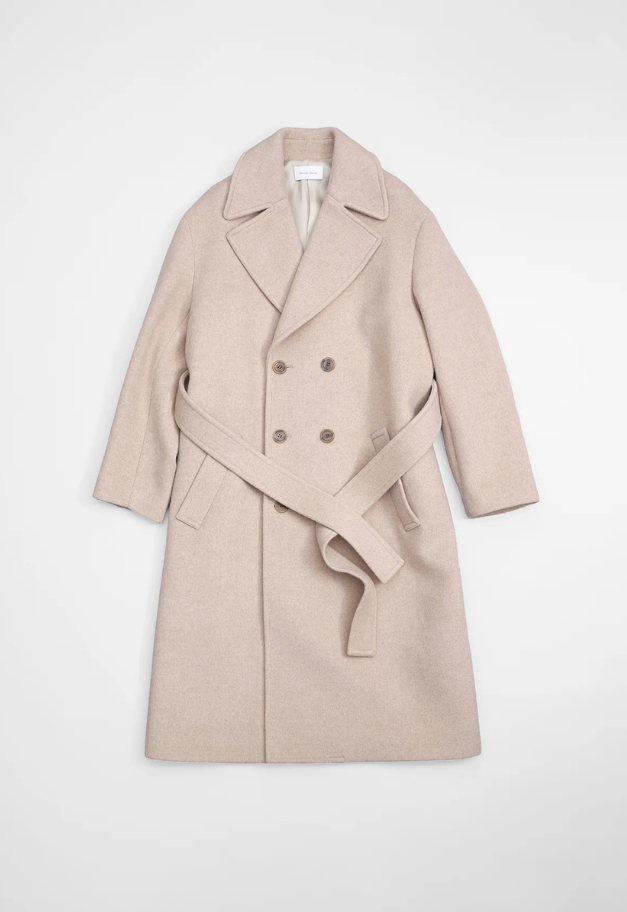 Nicolas Jenson LAMBS WOOL MELTON BIG COLLAR W COAT