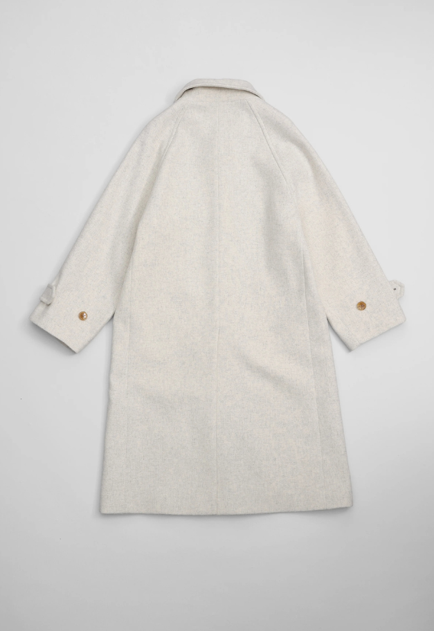 Nicolas Jenson LAMBS WOOL MELTON BAL COLLAR COAT