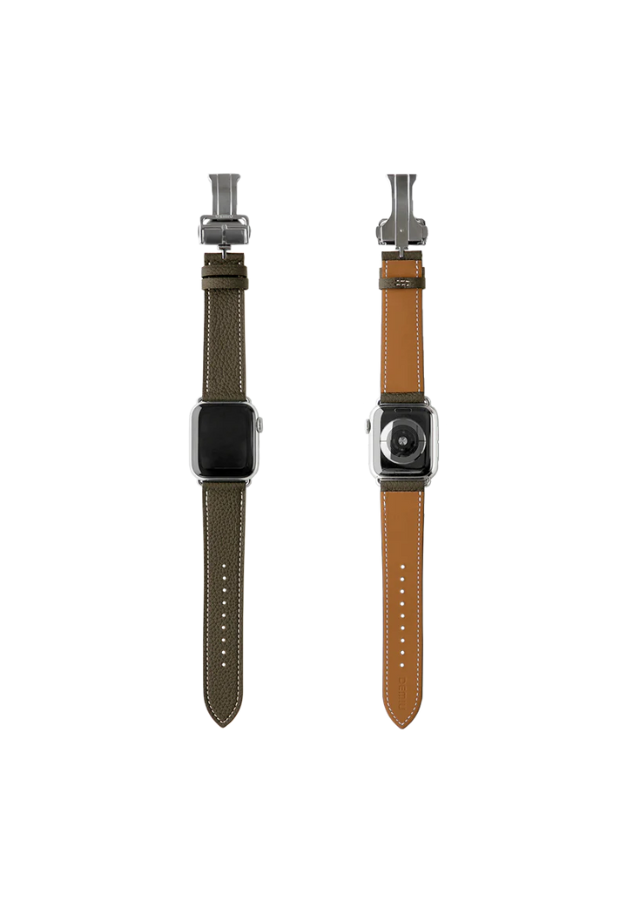 ◆[バイバック保証] DEMIU Apple Watchレザーバンド（42/45/46/49mm対応）