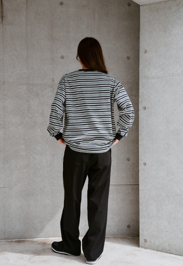 THOUSANDMILE LONG SLEEVE T BORDER