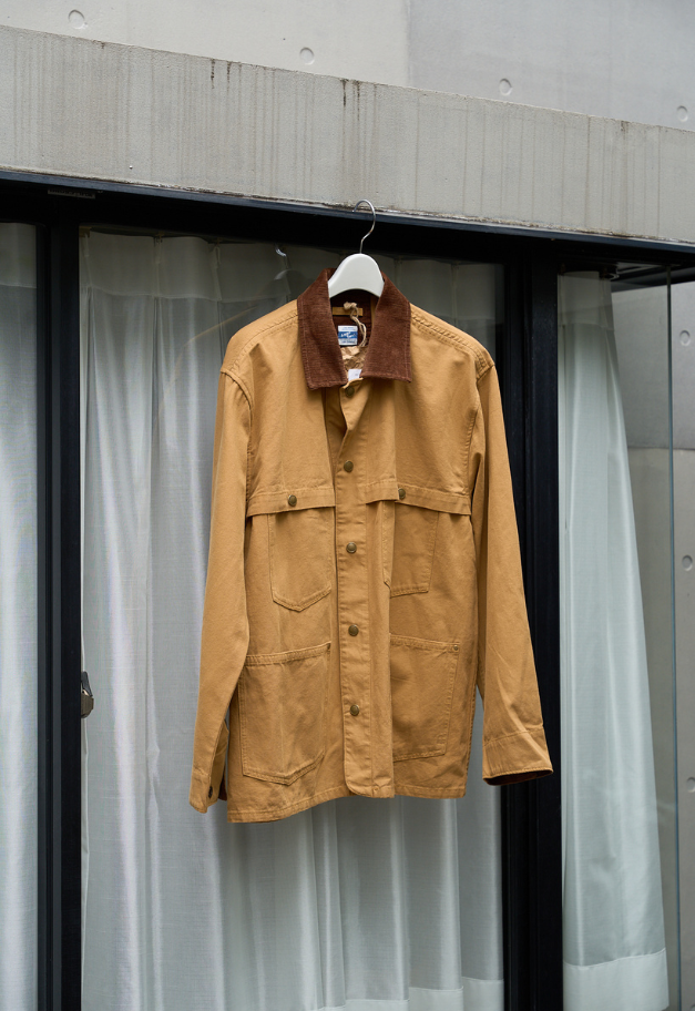 ARMY TWILL DUCK LOGGER JACKET【KHAKI/CHARCOAL/MUSTARD】