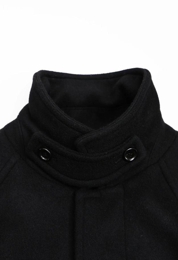 Nicolas Jenson LAMBS WOOL MELTON BAL COLLAR COAT
