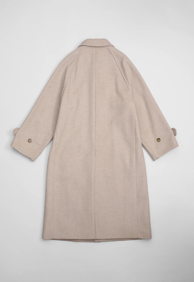 Nicolas Jenson LAMBS WOOL MELTON BAL COLLAR COAT
