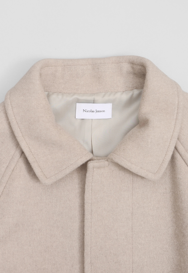 Nicolas Jenson LAMBS WOOL MELTON BAL COLLAR COAT
