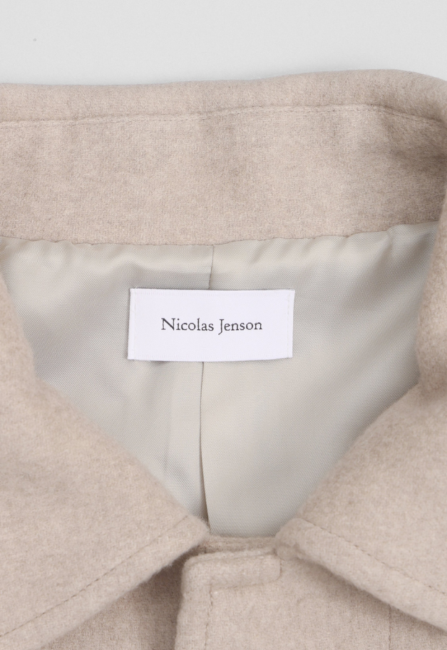Nicolas Jenson LAMBS WOOL MELTON BAL COLLAR COAT