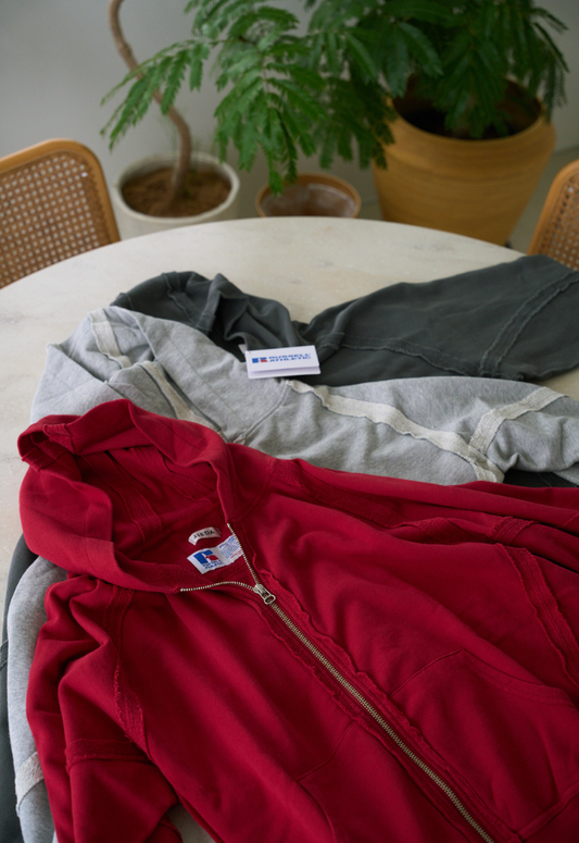 JieDa RUSSELL×JieDa Campus Sweat Zip Hoodie