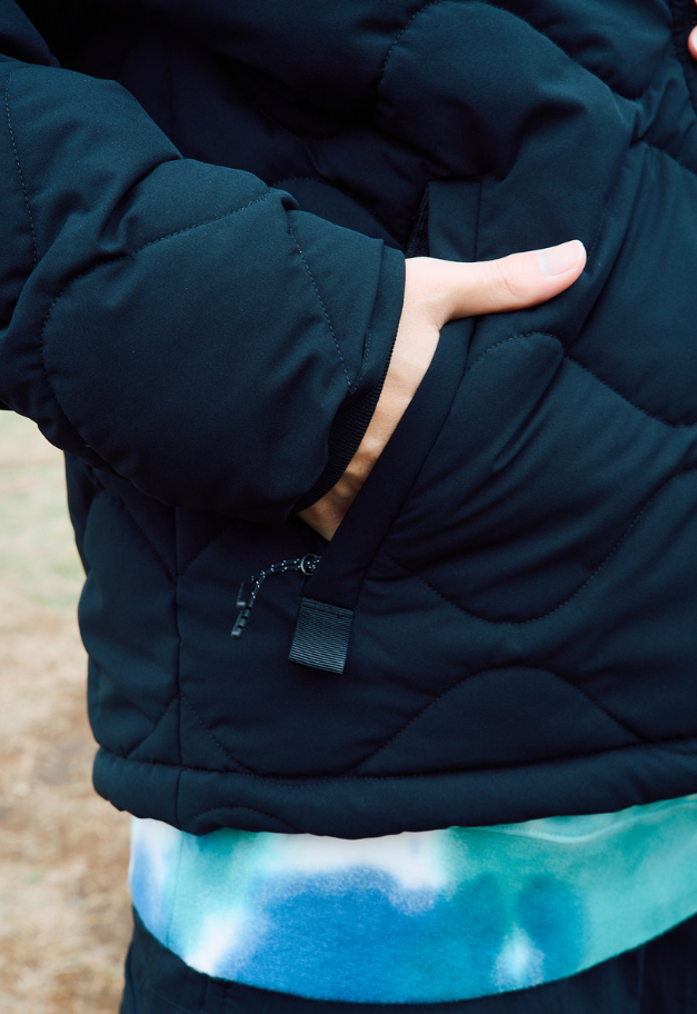 ◆[バイバック保証] &MOSS 2WAY MATTE STRETCH QUILTED JACKET