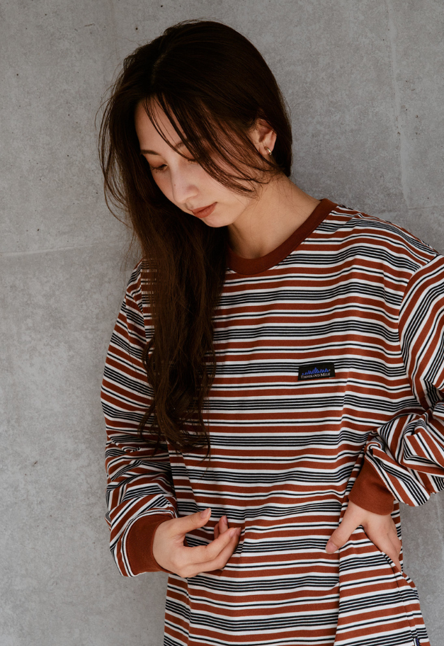THOUSANDMILE LONG SLEEVE T BORDER