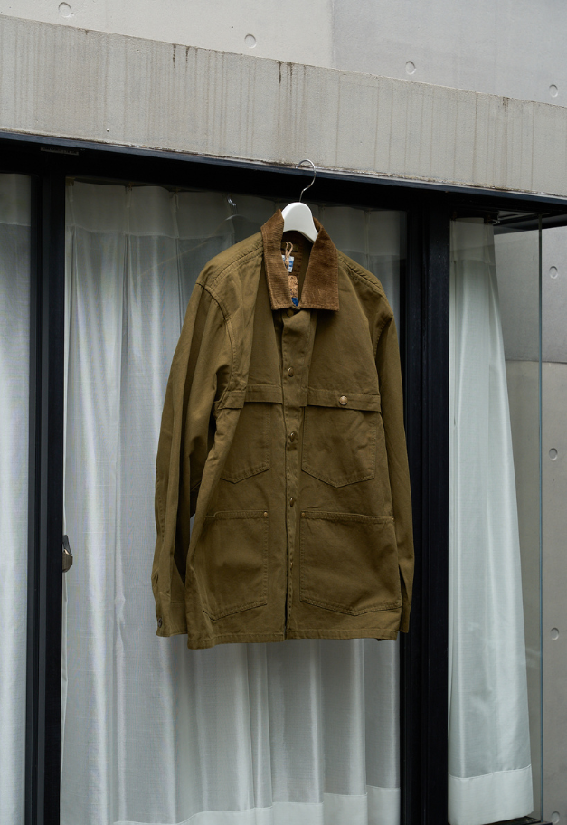 ARMY TWILL DUCK LOGGER JACKET【KHAKI/CHARCOAL/MUSTARD】