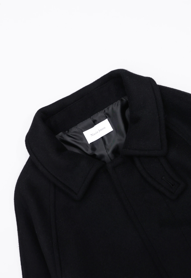 Nicolas Jenson LAMBS WOOL MELTON BAL COLLAR COAT