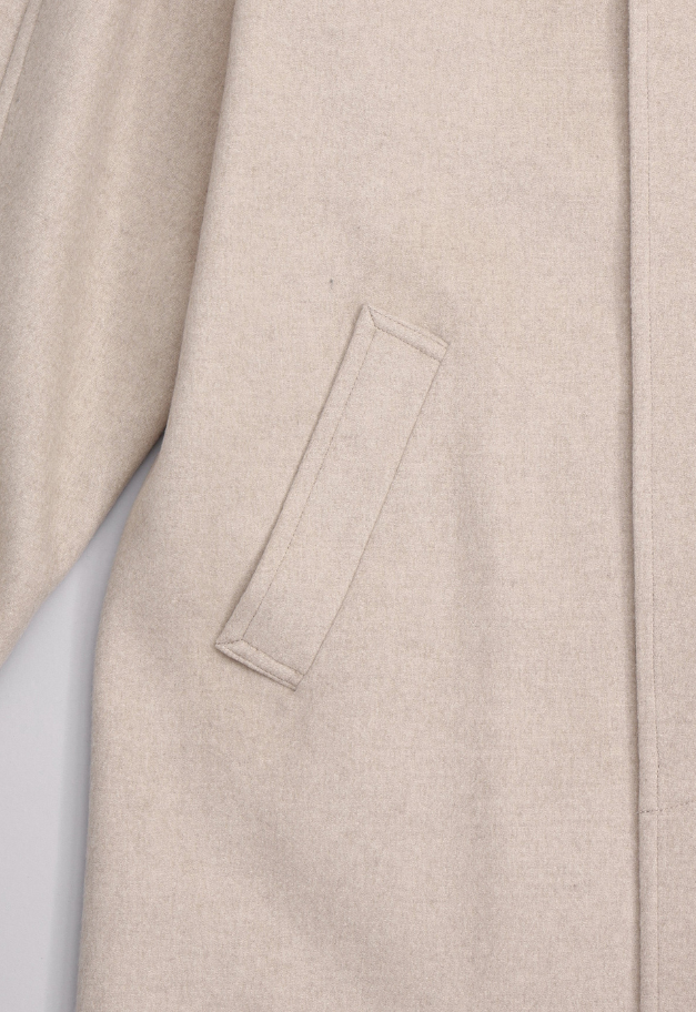 Nicolas Jenson LAMBS WOOL MELTON BAL COLLAR COAT