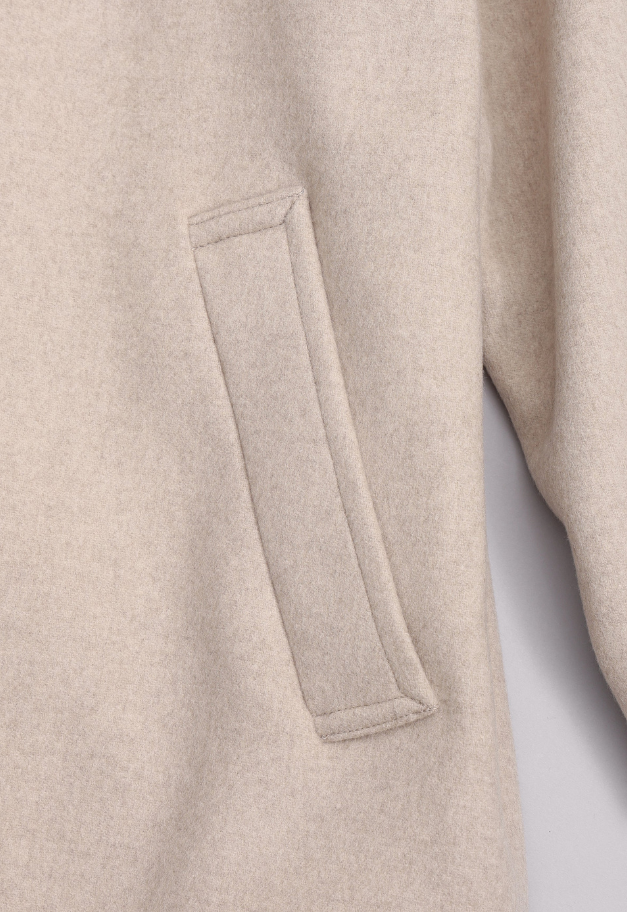 Nicolas Jenson LAMBS WOOL MELTON BAL COLLAR COAT