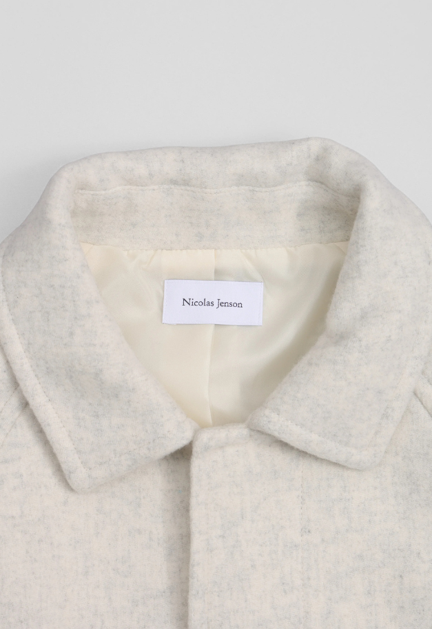 Nicolas Jenson LAMBS WOOL MELTON BAL COLLAR COAT