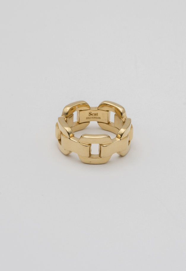 Scat "Chain" link ring(GOLD)