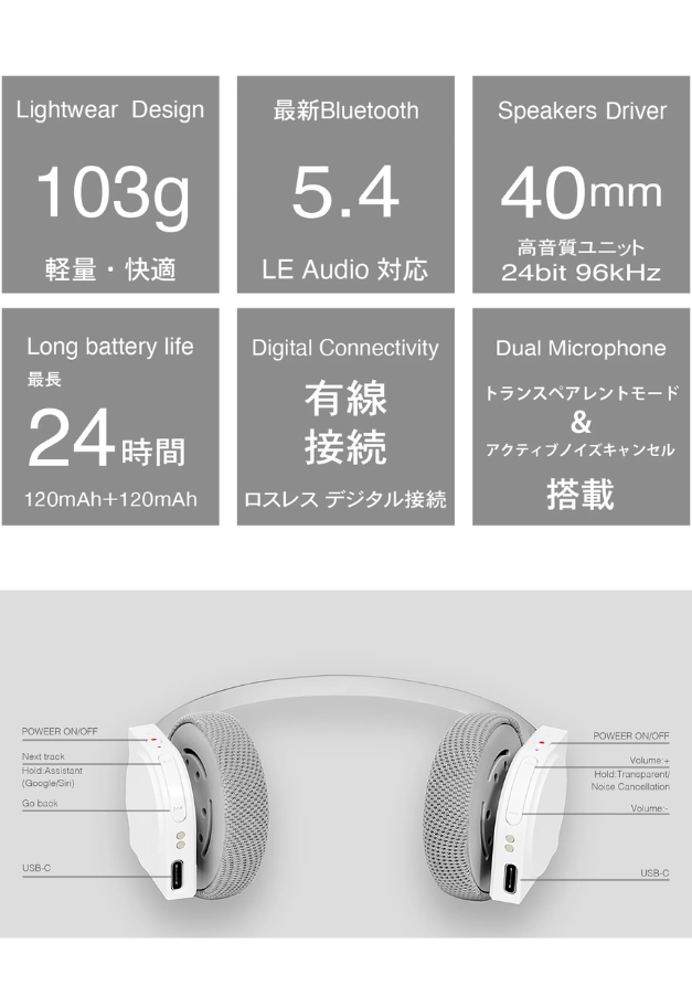 km5 Lightwear Headphones Hp1