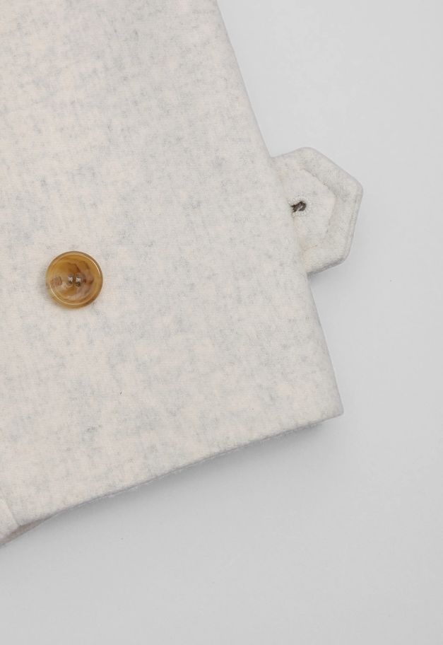 Nicolas Jenson LAMBS WOOL MELTON BAL COLLAR COAT