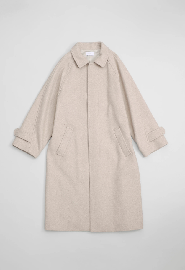 Nicolas Jenson LAMBS WOOL MELTON BAL COLLAR COAT