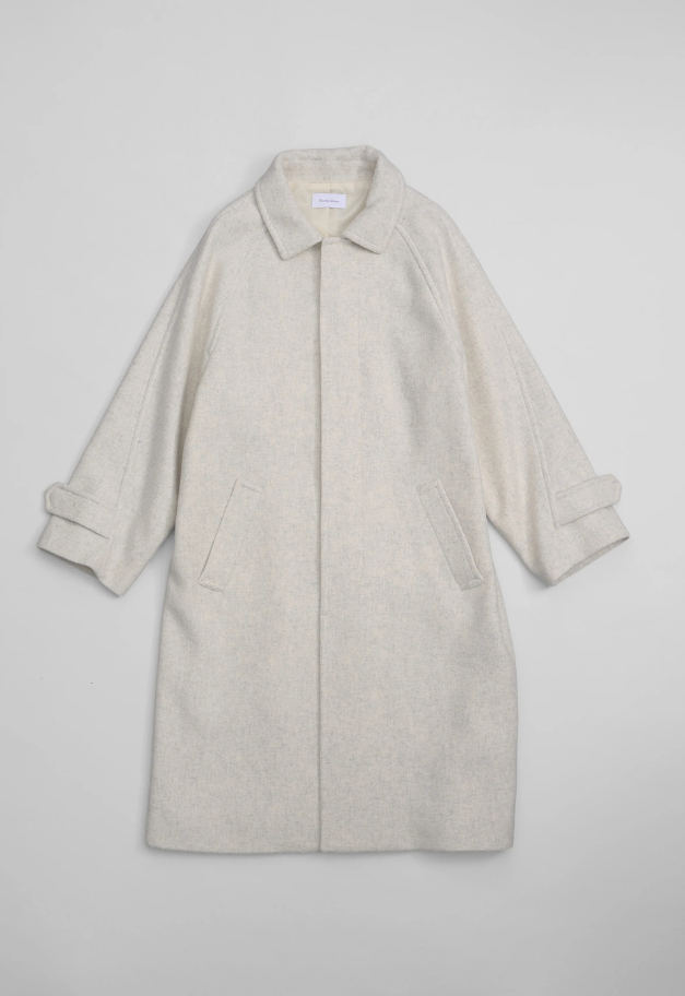 Nicolas Jenson LAMBS WOOL MELTON BAL COLLAR COAT