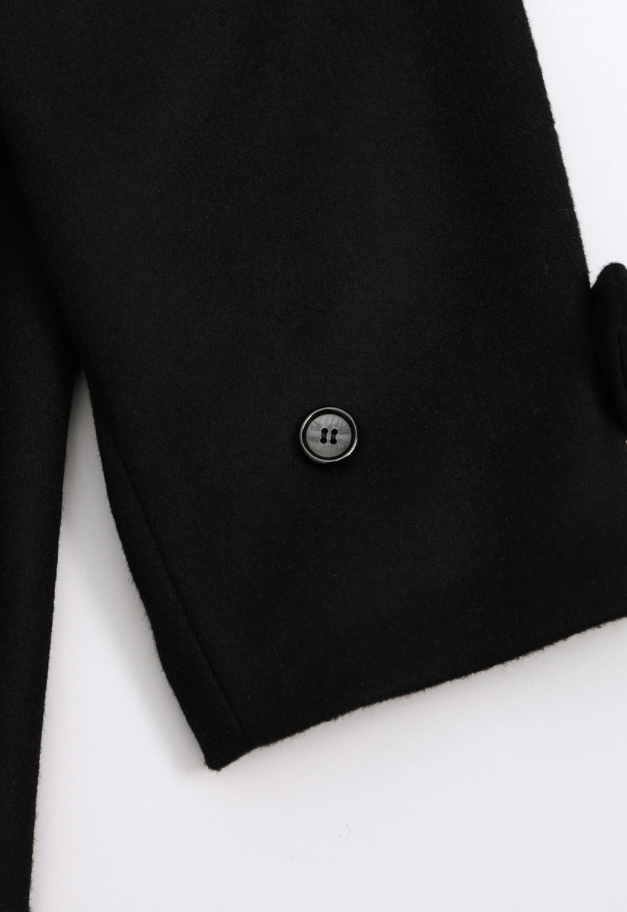 Nicolas Jenson LAMBS WOOL MELTON BAL COLLAR COAT