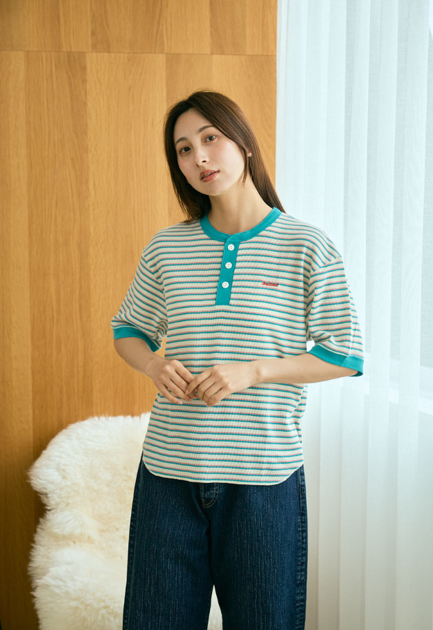 Healthknit Multi Waffle Henlyneck