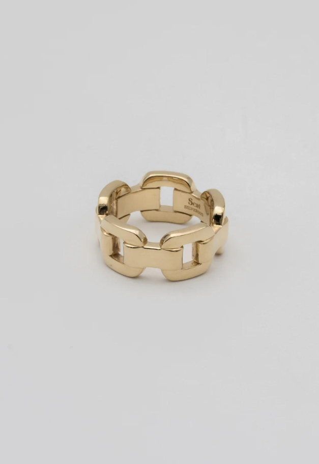 Scat "Chain" link ring(GOLD)