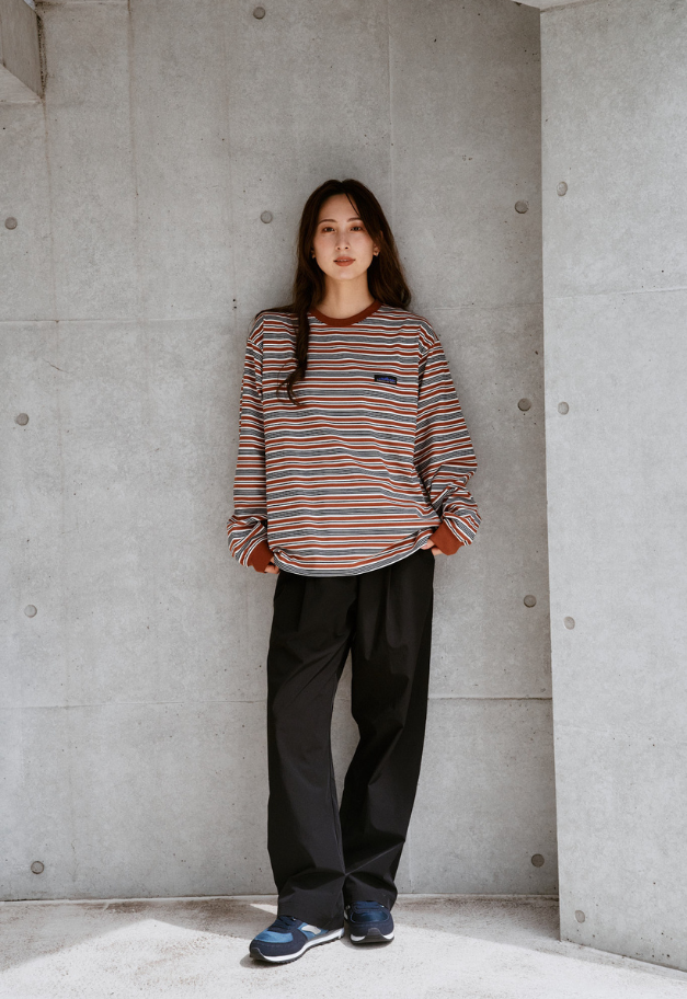THOUSANDMILE LONG SLEEVE T BORDER