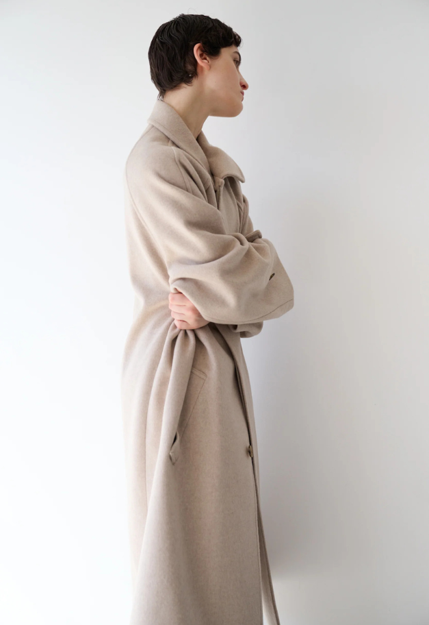 Nicolas Jenson LAMBS WOOL MELTON BAL COLLAR COAT