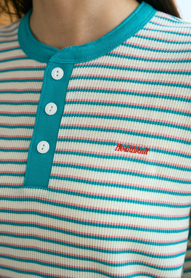Healthknit Multi Waffle Henlyneck