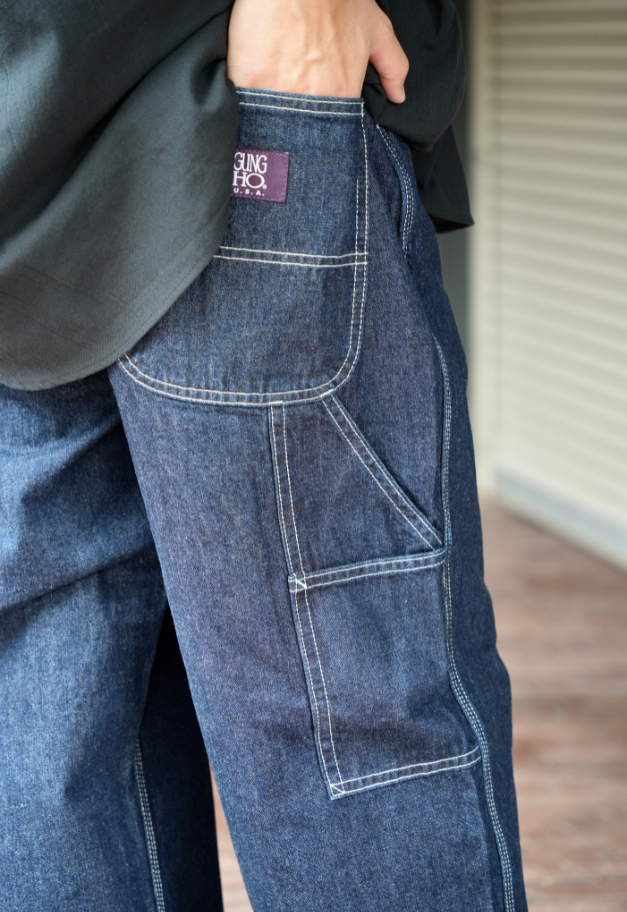 GUNG HO 11.5oz Cotton Denim Painter Pants “CARPENTER”