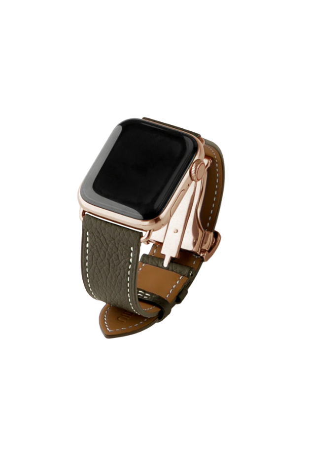 ◆[バイバック保証] DEMIU Apple Watchレザーバンド（42/45/46/49mm対応）