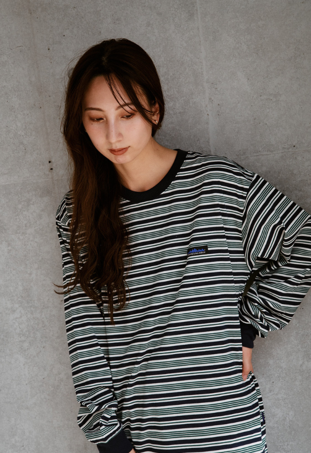 THOUSANDMILE LONG SLEEVE T BORDER