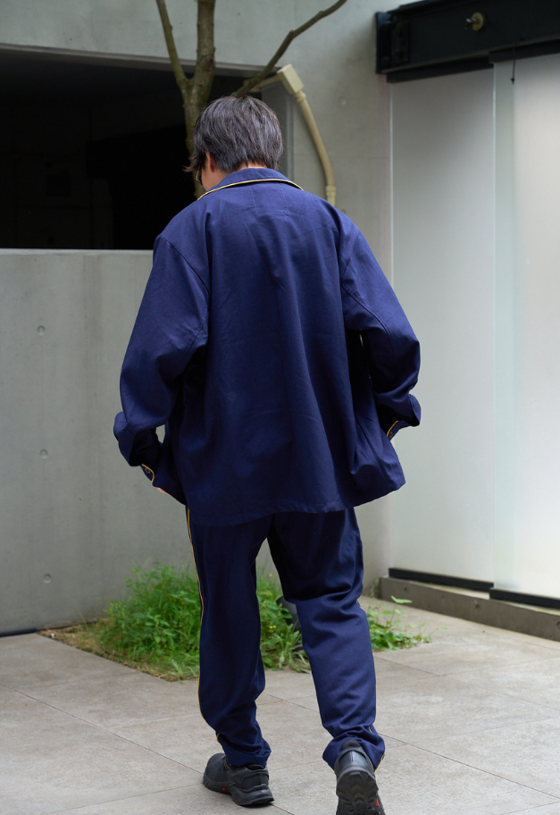 ARMY TWILL TR PARADE SHIRT【NAVY/BLACK】