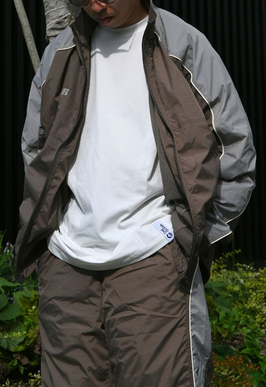 RUSSELL ATHLETIC Nylon Training Jacket 24FW【TAUPE/BLUE】