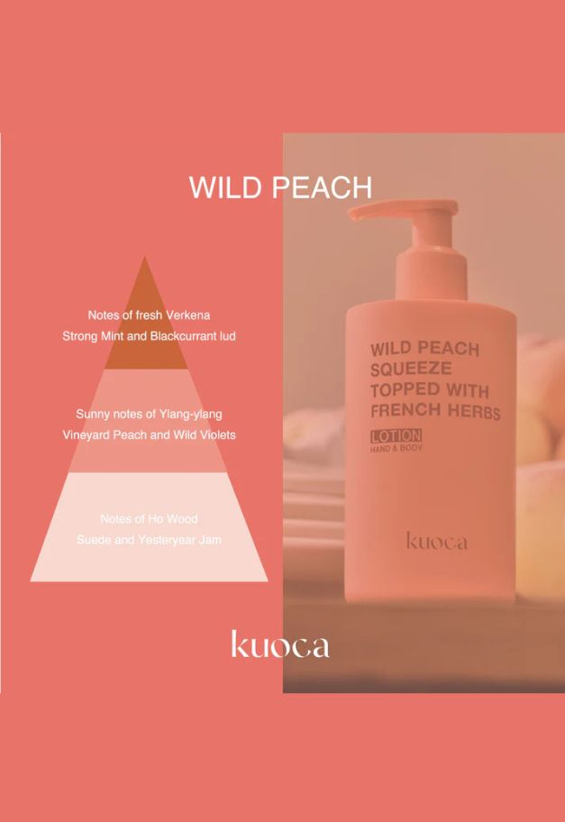 kuoca HAND&BODY WASH【WILD PEACH】