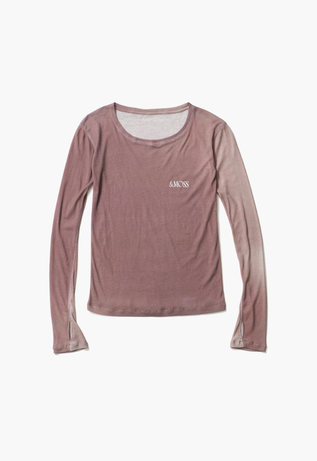 ◆[バイバック保証] &MOSS 【クーポン割引】DRY RIB SEE-THROUGH T-SHIRTS