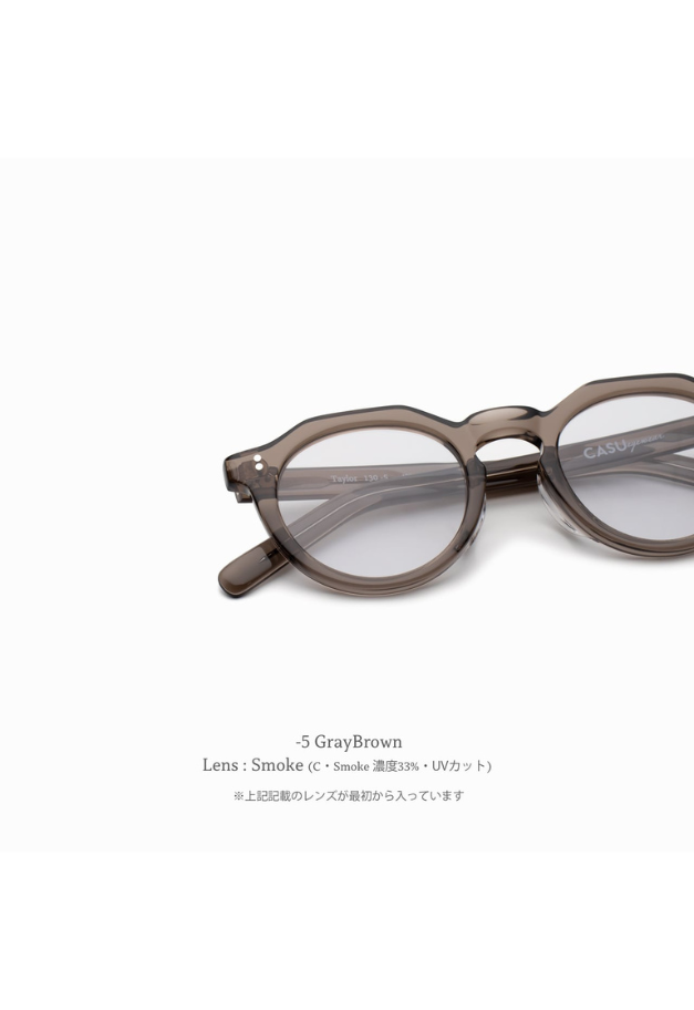 CASU eyewear Taylor 130 (sun) 【Black/Brown/GrayBrown/Champagne/Barafu】