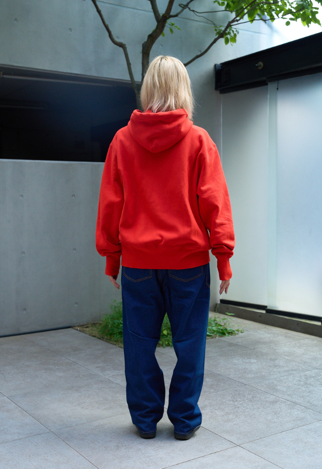 Healthknit Locker Weight Sweat Hoodie【RED/HEATHER GRAY/INK BLACK】