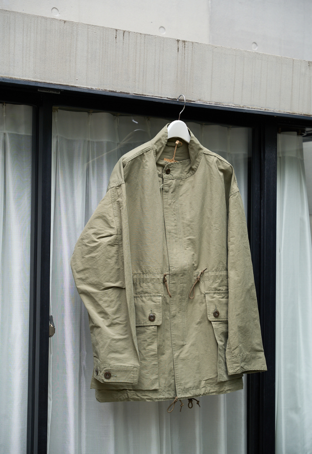 ARMY TWILL COTTON NYLON STAND COAT【KHAKI/BEIGE/BLACK】