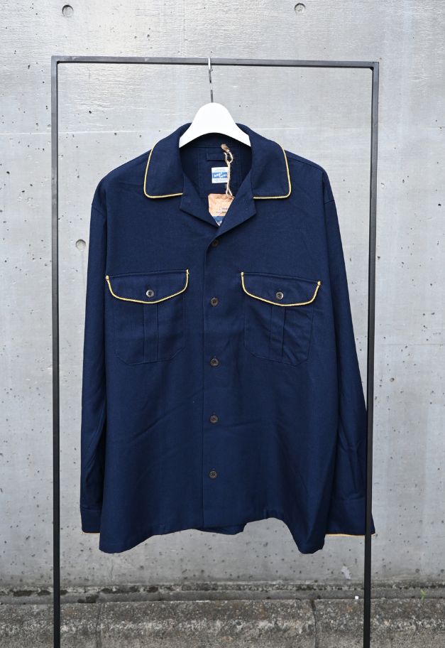 ARMY TWILL TR PARADE SHIRT【NAVY/BLACK】