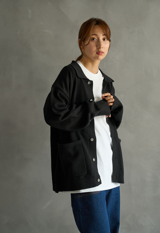 RYE TENDER KEAP SHIRTS CARDIGAN【BLACK/GREIGE/MINT UNISEX】