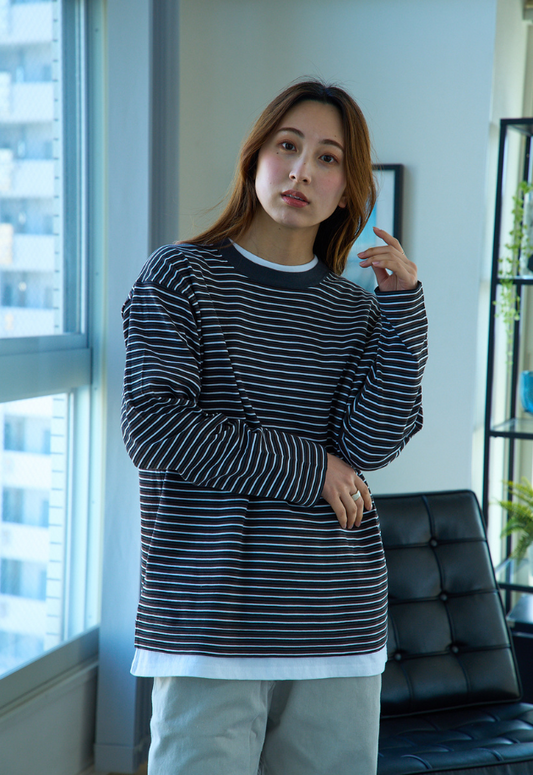 RYE TENDER MERCER L/S TEE - STRIPE