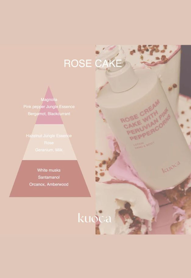 kuoca HAND&BODY WASH【ROSE CAKE】