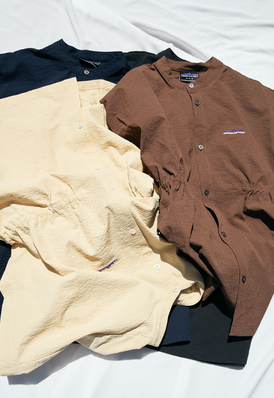 THOUSANDMILE [L's]WAIST DRAWCODE SHIRT SEERSUCKER