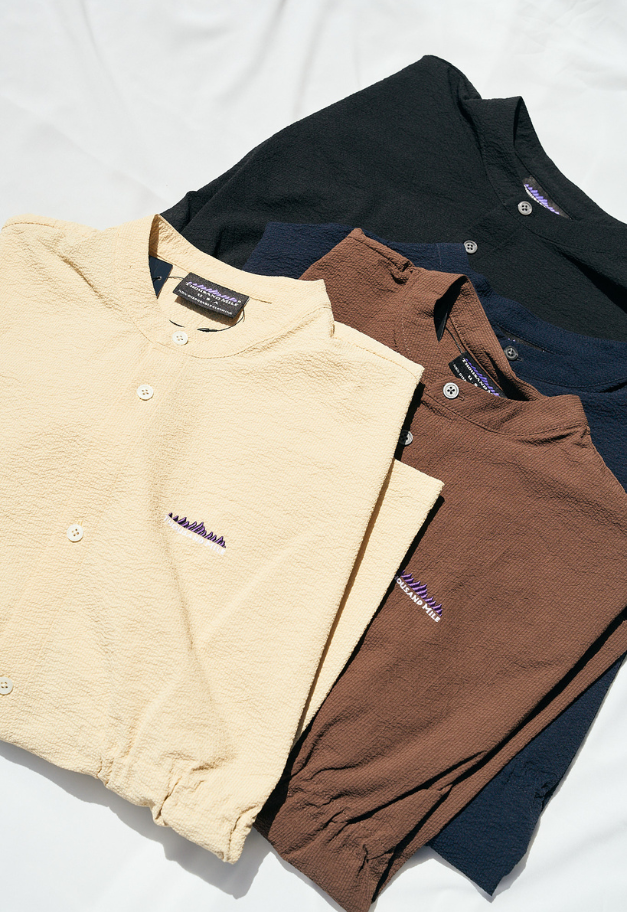 THOUSANDMILE [L's]WAIST DRAWCODE SHIRT SEERSUCKER【BR 1点】
