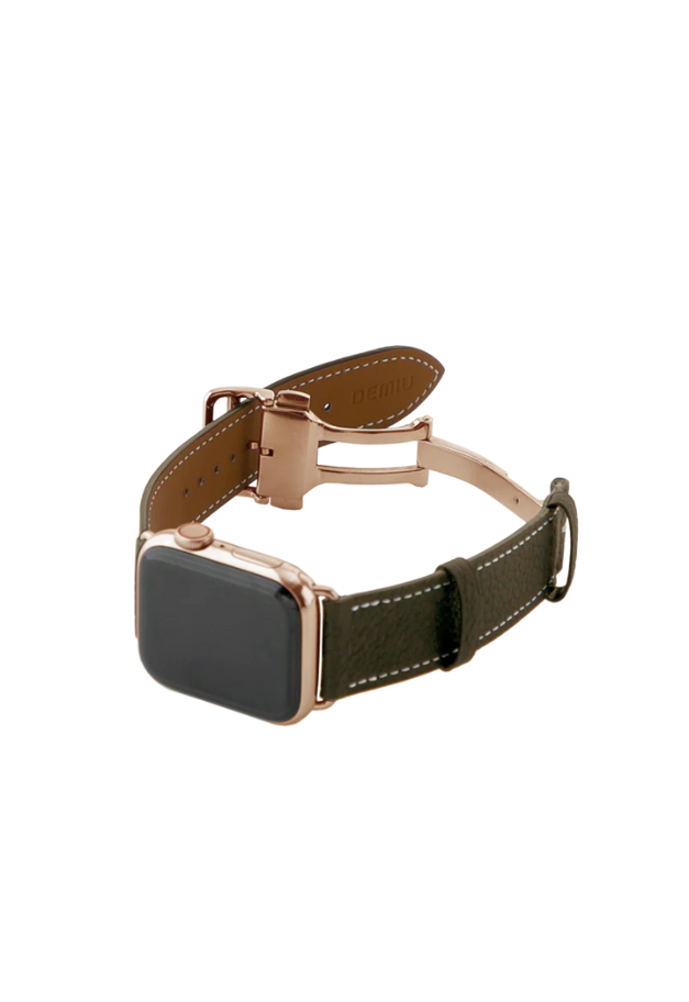 ◆[バイバック保証] DEMIU Apple Watchレザーバンド（42/45/46/49mm対応）