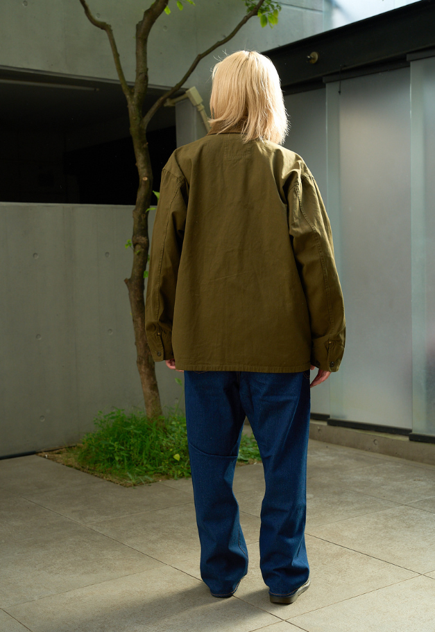 ARMY TWILL DUCK LOGGER JACKET【KHAKI/CHARCOAL/MUSTARD】