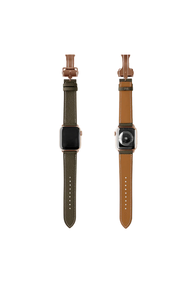 ◆[バイバック保証] DEMIU Apple Watchレザーバンド（42/45/46/49mm対応）