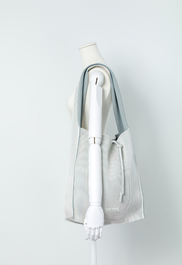 LASTFRAME KYOTO METALLIC REVERSIBLE TASUKI TOTE LARGE